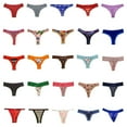 thumbnail image 4 of Dircho Culottes pour Femmes Variété de Culottes String G-string T-back Tanga Lot de 10&20 (20 Pcs, Très Grand), 4 of 4