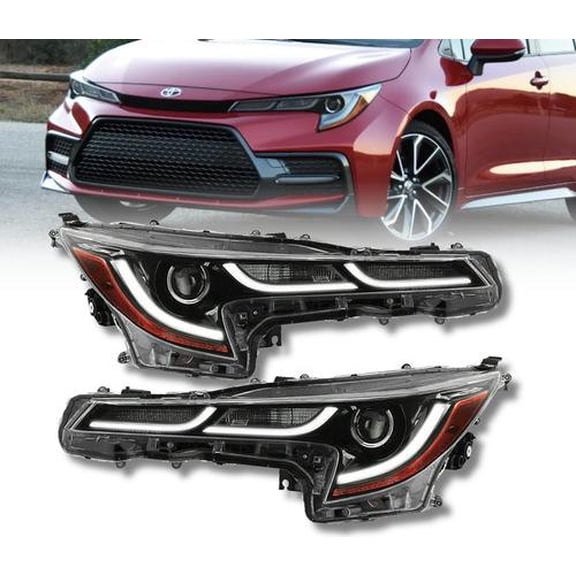 For 2020-2022 Toyota Corolla SE XSE XLE Headlights LED Headlamps Set Left Right