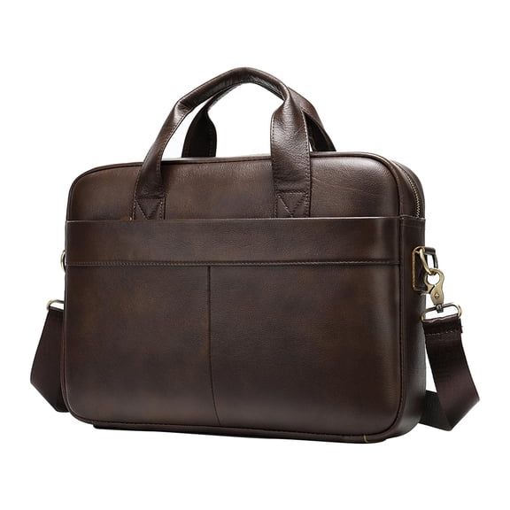 Briefcases for Men Business Leather Bag Leather Briefcase for Men for School Brown