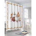 thumbnail image 3 of Fsddascl Grey Fall Shower Curtain Set - 72" x 78" Washable Bathtub Curtain with 12 Hooks, Thanksgiving Maple Leaf Harvest Botanical Waterproof Fabric Stall Shower Curtains for Bathroom/Bathtub Décor, 3 of 6