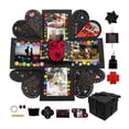 thumbnail image 3 of zhangmingg Quadrilateral Surprise DIY Handmade Album for Valentine's Day Wrapping Paper Craft Project, 3 of 7