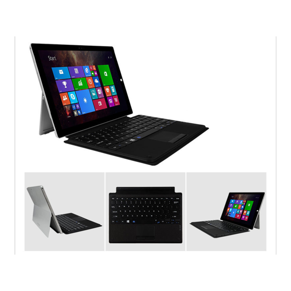 Ultra Slim Metal Bluetooth Keyboard For Microsoft Surface pro3 pro4 with Touchpad(Black)