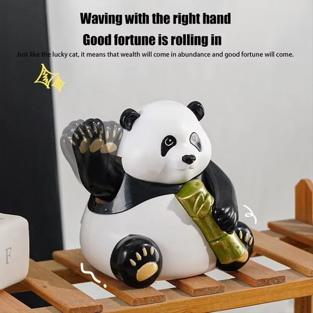 Juguetes Solares Danzantes, Muñecos Panda con Cabeza Muñeco Panda, Figuras Coleccionables, Decoración para Tablero Instrumentos Automóvil, Accesorios Escritorio Panda para Oficina