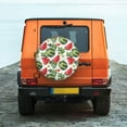 thumbnail image 6 of Salouo Watermelons Print Spare Tire Cover 14-17 inch Spare Tire Protector Universal Tough Tire Wheel Cover for Trailer SUV and Truck-16 inch, 6 of 6
