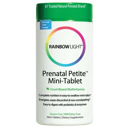 60 Tabs Naturally Vitamins - Rainbow Light Prenatal Petite Mini-Tablet Multivitamin 180 Tab
