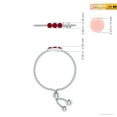 thumbnail image 4 of ANGARA Natural Three Stone Ruby Bar Bolo Ring in 14K White Gold for Women (Size-2mm) | July Birthstone, Birthday, Anniversary, Jewelry Gift for Women | Natural Ruby Ring, 4 of 8