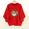thumbnail image 4 of Uootdi Gift Christmas Sweatshirt for Women Cute Santa Claus Print Graphic Pullover Sweaters Winter Clothing for Women, 4 of 8