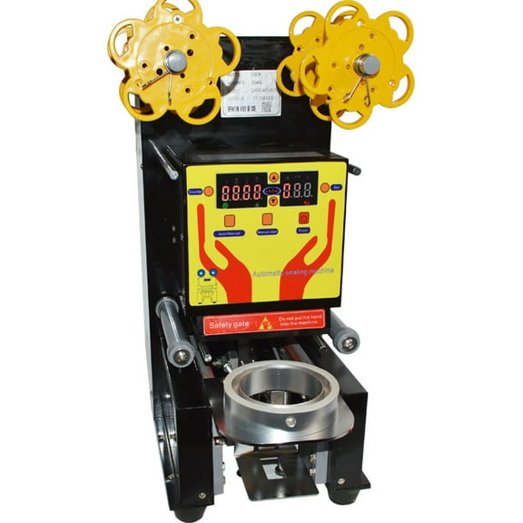 Automatic Cup Sealing Machine Beverage Sealing Machine Milk Tea Coffee Cup Sealer with Digital Panel for PP PET Paper Cups 110V