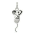 thumbnail image 1 of White Sterling Silver Charm Pendant 25 mm 11 Mouse, 1 of 2