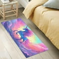 thumbnail image 5 of Dreamtimes Rainbow Unicorn Kitchen Mat 20"x39", Non Skid Kitchen Runner Rug Absorbent Resist Dirt Kitchen Floor Mat Comfort Standing Mat for Kitchen, Floor, Office, Sink, Laundry, 5 of 6