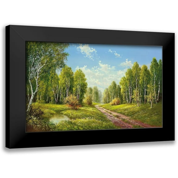 Buchner, H. 14x10 Black Modern Framed Museum Art Print Titled - SUMMER GLOW