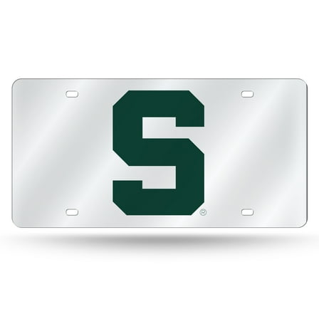 Michigan-St-Spartan's Acrylic License Plate Laser Tag