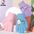 thumbnail image 3 of Guantes Kawaii Sanrio Kuromi My Melody a prueba de frío, guantes de invierno de felpa con pantalla táctil, cálidos, regalos de Navidad para niños pequeños, 3 of 5