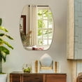 thumbnail image 4 of CHLOE Lighting CHLOE's Reflection Verical/Horizontal Hanging Squared-Oval Shaped Frameless Wall Mirror 32" Height, 4 of 6