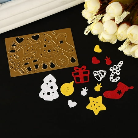 - Merry Christmas Metal Cutting Dies Stencils Scrapbooking Embossing DIY Crafts A