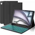 thumbnail image 1 of Funda con Teclado Retroiluminado Desmontable con Soporte para Lápiz, Retroiluminado Negro, iPad Air de 11 Pulgadas M3 2025/M2 2024, 1 of 8