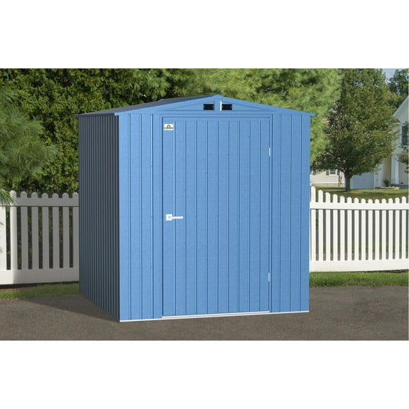 Arrow Elite - Abri de rangement en acier, 6 x 6, bleu gris