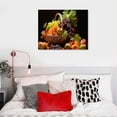 thumbnail image 5 of Nawypu  Kitchen Canvas Wall Art Fruit Picture Various Fresh Fruits Vegetable Painting Prints for Kitchen Restaurant Dining Room Decor Framed, 5 of 5