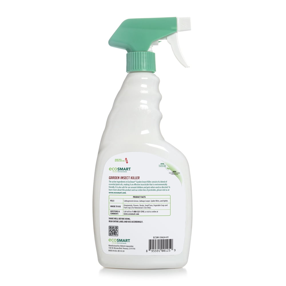 EcoSmart Natural, Plant-Based Garden Insect Killer, 24 Ounce Ready-to-Spray Bottle (Pack of 2)
