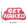 thumbnail image 3 of Mat With Contrast Letter Patterns Non Washable & Highly Absorbent For Bathroom Hallway & Bedroom Living Room Area Rug Modern Rug Oversized Couch Blanket End of Bed Throw Fuzzy Area Rug Band Blanket, 3 of 6