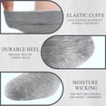thumbnail image 4 of Women Thin Socks Rayon Bamboo Ankle Silky Quarter Anti Odor Casual Summer Socks 6 Pairs, 4 of 6