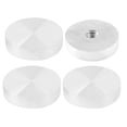 thumbnail image 1 of Unique Bargains 4 Pcs Quincaillerie de Disque Rond en Aluminium M8 x 40mm pour Table à Thé Bureau, 1 of 1