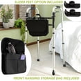 thumbnail image 3 of Narrow Walkers with Storage Bag - Width and Height Adjustable Walker, Lightweight Folding Walkers for Seniors Handicapped & Disabled, Up to 350 lbs, 3 of 6
