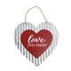 thumbnail image 2 of pstuiky Letrero de amor para San Valentín letrero para puerta de entrada letrero de pared decoración del hogar colgante con diseño de sentimiento circundante, 2 of 7