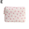 thumbnail image 5 of Small Hand Makeup Bag Pink Black Print Bow Women's Convenient Cosmetic Bag, 5 of 8