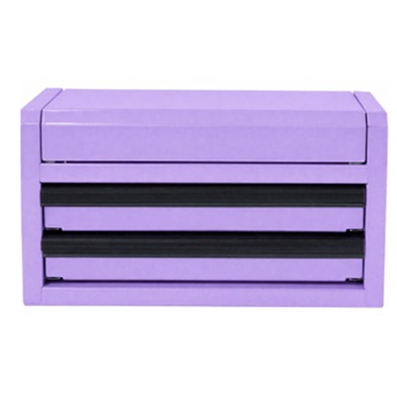 Hyper Tough Mini 2-Drawer Steel Toolbox, Lavender, 10 in