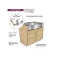 thumbnail image 6 of Transolid PUSB15159 Studio Stainless Steel 15-in Undermount Kitchen Sink Kitchen Sink in Stainless Steel, 6 of 15