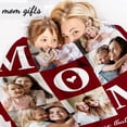 thumbnail image 2 of AISENIN Custom Gifts for Mom Blanket Custom Blankets with Photos Best Mom Ever Personalized Picture Blanket Customized Blankets with Photo Collage Throw Christmas Birthday for Mom, 2 of 5