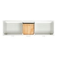 thumbnail image 6 of Ariel Hamlet 72 In. Double Rectangle Sink Bathroom Vanity With Carrara White Quartz Countertop 1.5 Edge In White, 6 of 11