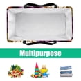 thumbnail image 5 of Grape Large Foldable Decorative Box Storage Bin Oxford Cloth Shopping Bags, 5 of 7