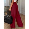 thumbnail image 6 of BTFBM Wide Leg Pants Woman Spring Pockets Loose Flowy Trousers Lounge Palazzo Pant Beach Vacation Clothes, 6 of 9