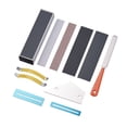 thumbnail image 1 of muslady Guitar Repair Maintenance Tools Kit Including Guitar Frets File + Leveling Ruler + 15CM Leveling Bar + String Separator + Fingerboard Guard + Sandpaper, 1 of 7