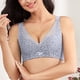 thumbnail image 2 of Gibobby Brasieres para mujer Lencería sexy de encaje para mujer Sujetador con aros Sujetador floral de encaje Sin forro Sujetador de total de talla grande(Gris,38/85B), 2 of 4