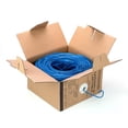 thumbnail image 1 of PrimeCables Cat5e 24AWG UTP Solid Bulk Network Cable, In-Wall Rated (CL2), 1000ft - Blue, 1 of 5