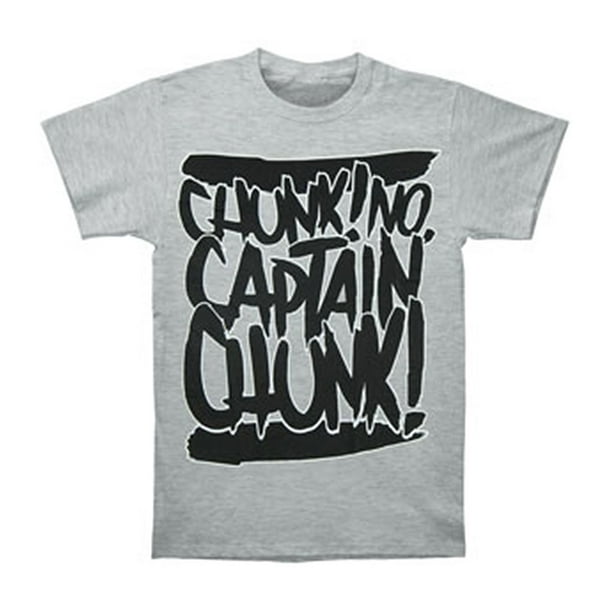 Chunk No Captain Chunk Chunk No Captain Chunk Men S Text T Shirt Grey Walmart Com Walmart Com