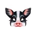 thumbnail image 1 of Media cara Máscara de animal Máscara de cabeza Cosplay Centro de mesa Accesorios Novedad Máscara de animal Máscara de cerdo para juego de rol Película Negro Salvador Cubierta de cerdo, 1 of 10