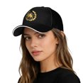 thumbnail image 2 of Lispipm Women Men Baseball Cap Adjustable Size Running Workouts Sun Hat Outdoor Activities Trucker Hats for All Season Black, 2 of 7