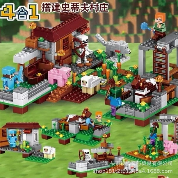 Compatible with Lego Phantom Ninja My World Little Tree House Building Blocks Assembled Boys Children Educational Toys Gift Walmart