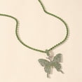 thumbnail image 3 of Collier Papillon Chaîne Vintage Pendentif Papillon en Strass pour Femmes, 3 of 10