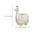 thumbnail image 3 of MasteelfCA Giraffe Flower Pot Ceramic Giraffe Planter Decorative Small Flowerpot Adorable Plant Flower Container, 3 of 8