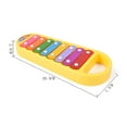 thumbnail image 2 of WRITWAA 1Ensemble Jouet Instruments de Musique Glockenspiel pour Enfants et Nourrissons Éducation Précoce, 2 of 8