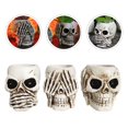 thumbnail image 3 of 3 Pcs Pots de Fleurs en Forme de Skull Supports de Fleurs Jardinière Jardinières en Résine Fournitures pour la Maison, 3 of 4