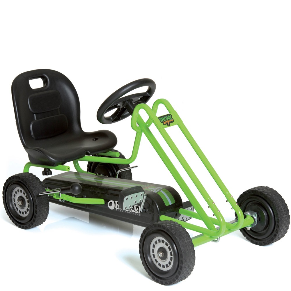 Hauck Lightning Ride-On Pedal Go-Kart Activity Green or Pink - image 3 of 9