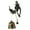 B, variant on Rbaofujie Outside Wind Chimes Indoor And Outdoor Retro Horse Owl Shaped Bell Doorbell Hanging Door Memorial Wind Chimes Multi-color