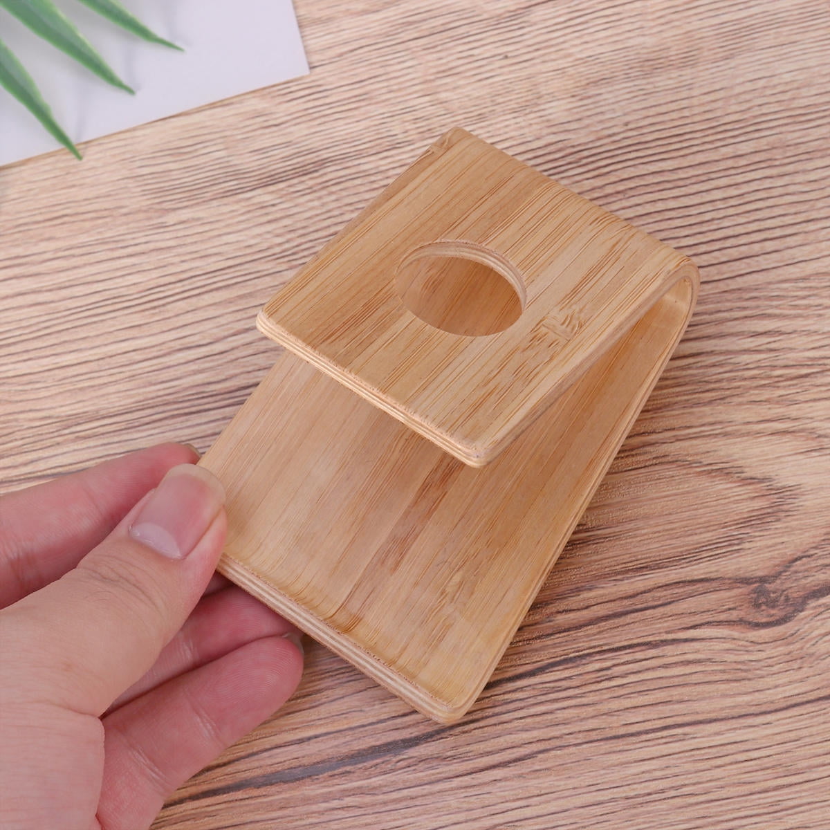 Minkissy 23Pcs Wood Mobile Phone Stand for Car Use Khaki Color Phone Stand Desk