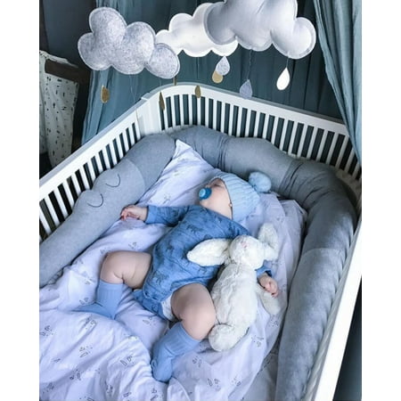 72 8inch Baby Infant Plush Crib Bumper Bed Bedding Crocodile